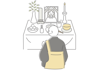 初盆供養のイメージ