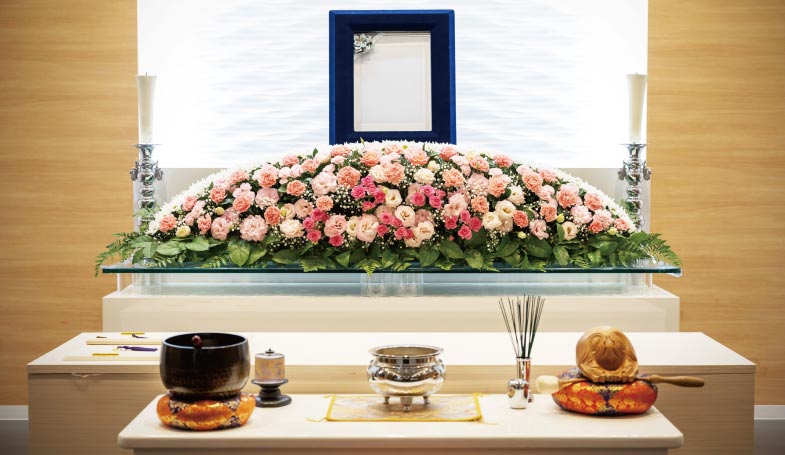 一日葬の祭壇イメージ