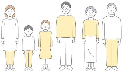 家族のイラスト